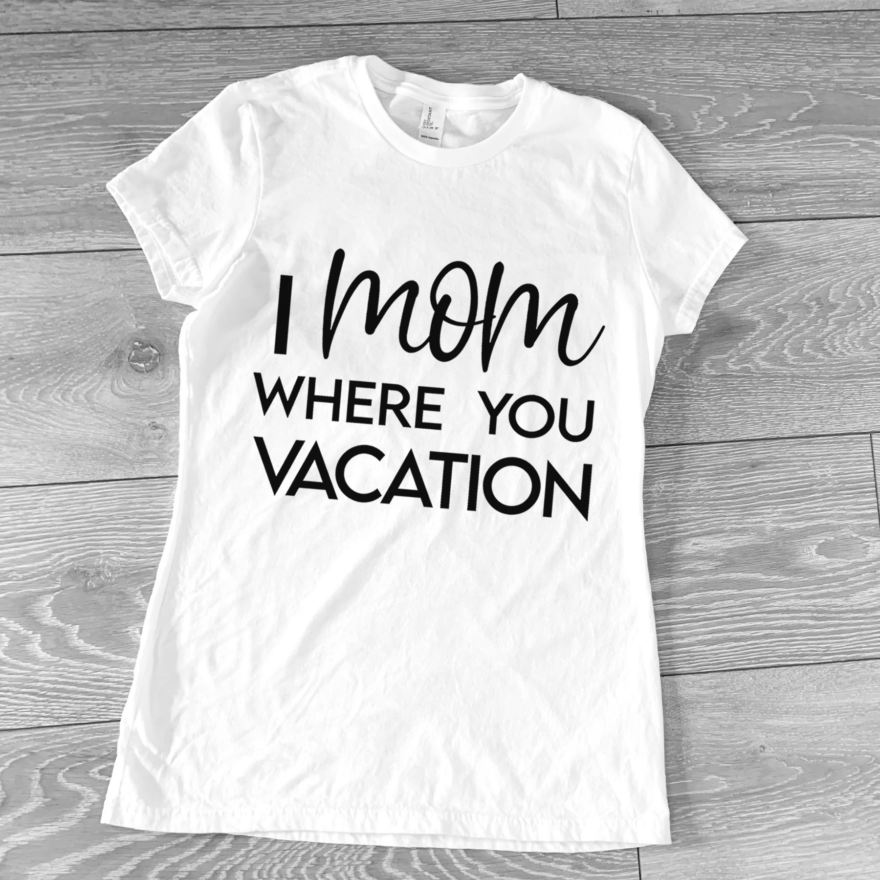 I Mom Where You Vacay Crew Neck - Image 4
